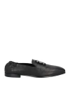 Mich Simon Man Loafers Black Size 9 Leather In Black