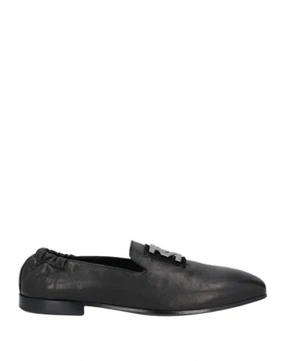Mich Simon Man Loafers Black Size 9 Leather