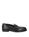 Mich Simon Man Loafers Black Size 8 Leather