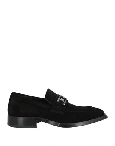 Mich Simon Man Loafers Black Size 9 Leather