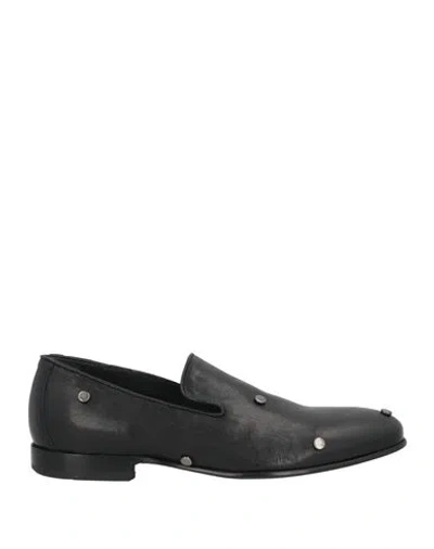 Mich Simon Man Loafers Black Size 9 Leather