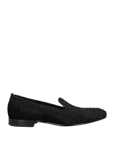 Mich Simon Man Loafers Black Size 9 Leather