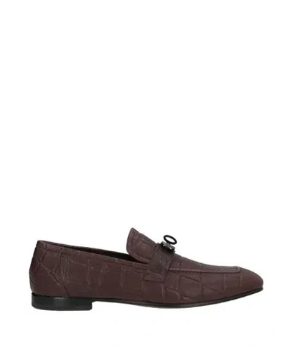 Mich Simon Man Loafers Chocolate Brown Size 9 Leather