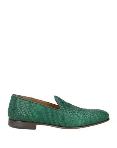Mich Simon Man Loafers Green Size 9 Leather