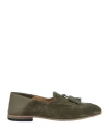 MICH SIMON MICH SIMON MAN LOAFERS MILITARY GREEN SIZE 9 LEATHER
