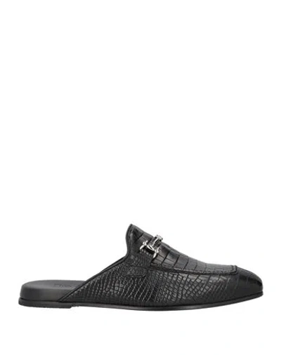 Mich Simon Man Mules & Clogs Black Size 8 Leather