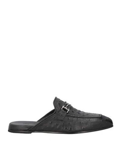 Mich Simon Man Mules & Clogs Black Size 8 Leather