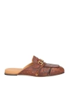 Mich Simon Man Mules & Clogs Tan Size 9 Leather In Brown