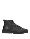 Mich Simon Man Sneakers Black Size 9 Calfskin In Black