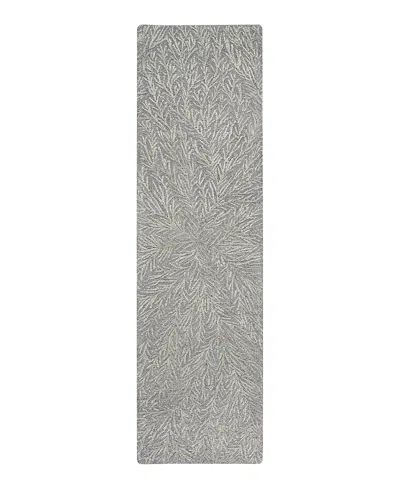 Michael Amini Ma30 Star Smr03 Runner Area Rug, 2'3 X 8' In Slade/teal