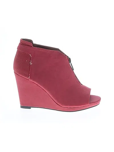 Pre-owned Michael Antonio Wedges In Pink