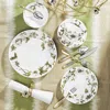 Michael Aram Anemone 5 Piece Dinnerware Place Setting In Green