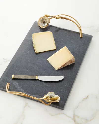 Michael Aram Anemone Large Cheese Board With Knife