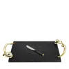 Michael Aram Anemone Large Cheeseboard With Spreader In Black