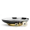 Michael Aram Anemone Medium Footed Platter In Black