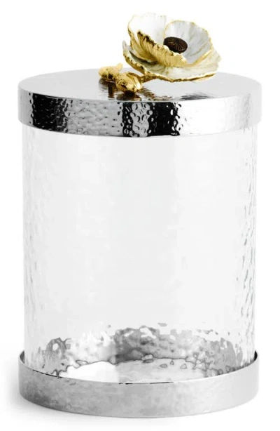 Michael Aram Anemone Small Canister In Silver