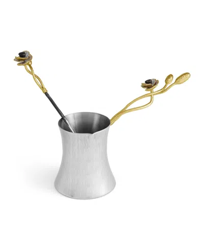 MICHAEL ARAM ANEMONE SMALL COFFEE POT WITH SPOON
