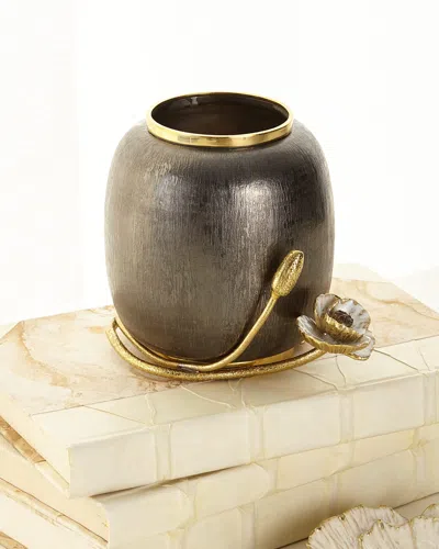 Michael Aram Anemone Small Vase In Gray