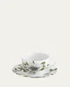 Michael Aram Anemone Tea Cup & Saucer In White