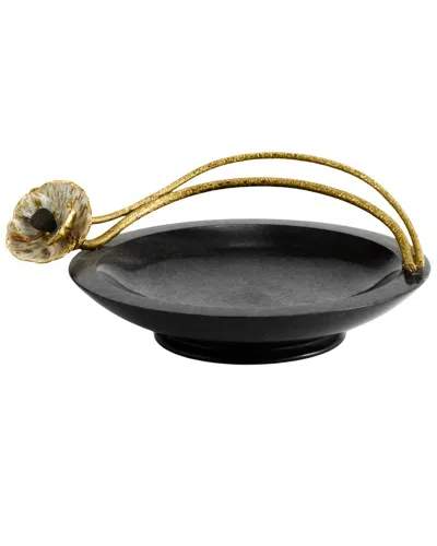 Michael Aram Anemone Trinket Tray In Black