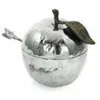 Michael Aram Apple Honey Pot Nickeplate In Silver Tone