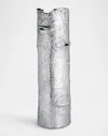 Michael Aram Bark Extra-large Vase, 28" In Silver