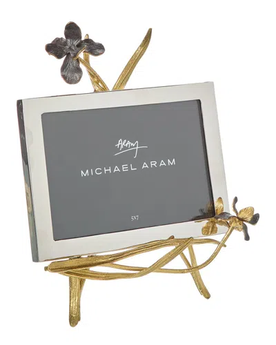 Michael Aram Black Iris 5x7 Easel Photo Frame In Gray