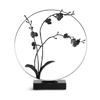 MICHAEL ARAM BLACK ORCHID 22 MOON GATE SCULPTURE
