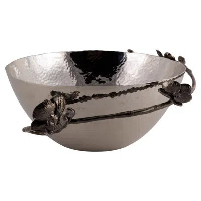 Pre-owned Michael Aram Black Orchid Bowl In Purple