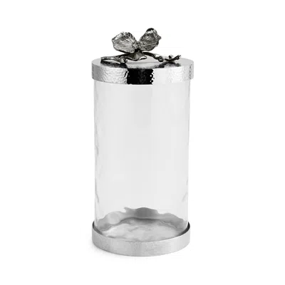 Michael Aram Black Orchid Large Canister In Nickel Plate