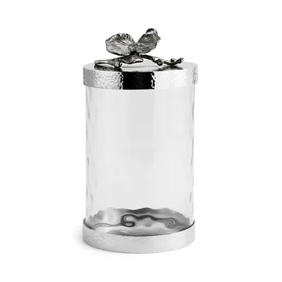 Michael Aram Black Orchid Canister, Medium In Nickel Plate