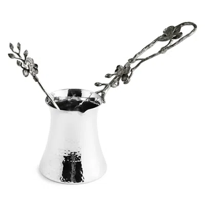 Michael Aram Black Orchid Coffee Pot In Silver