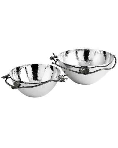 Michael Aram Black Orchid Medium Bowl In Silver