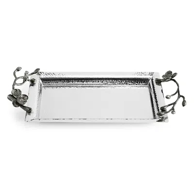 Michael Aram Black Orchid Mini Tray In Stainless Steel