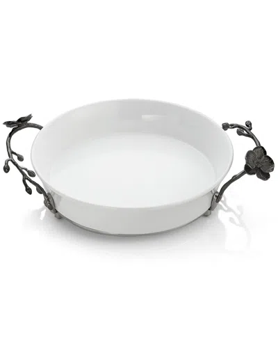 Michael Aram Black Orchid Pie Plate In Animal Print