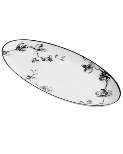 Michael Aram Black Orchid Serving Platter In White