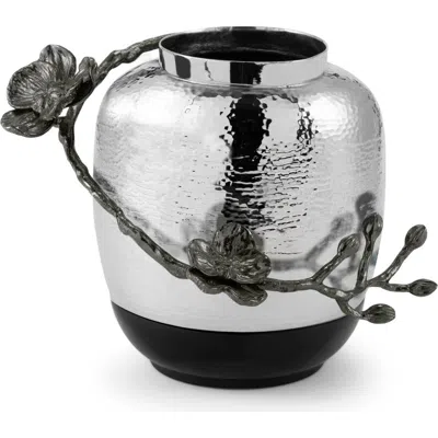 Michael Aram Black Orchid Small Vase In Silver