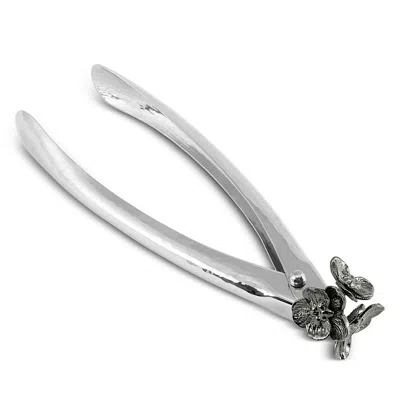 Michael Aram Black Orchid Spring Lock Tongs, Small In Silver