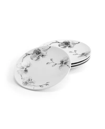 Michael Aram Black Orchid Tidbit Plate Set, 4 Piece In White