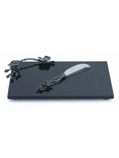 Michael Aram Black Orchid Two-piece Cheeseboard & Knife Set