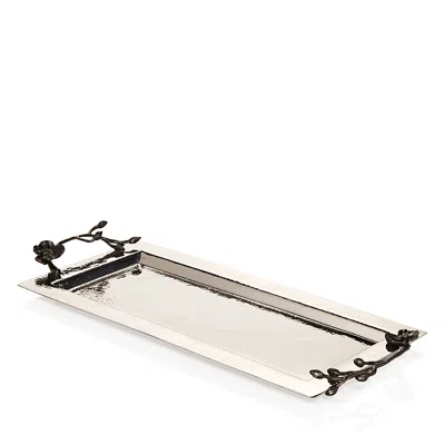 Michael Aram Black Orchid Vanity Tray In Silver