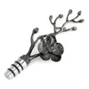 Michael Aram Black Orchid Wine Stopper In Nickelplate