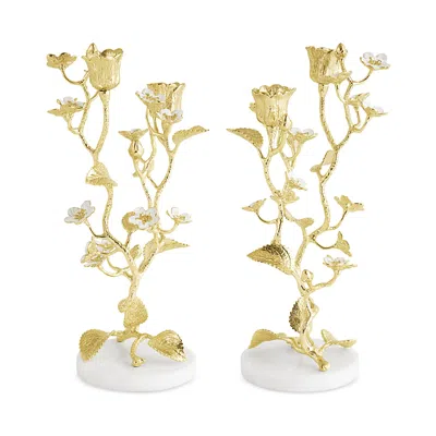 Michael Aram Bloom Candleholders, Set Of 2 - 100% Exclusive In Gold
