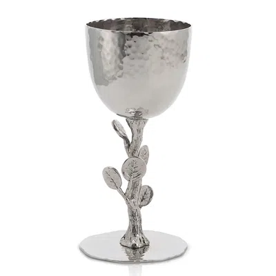 Michael Aram Botanical Leaf Kiddush Cup In Silver