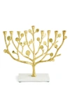 Michael Aram Botanical Leaf Gold-tone Menorah In Gold