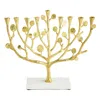 Michael Aram Botanical Leaf Gold-tone Menorah In Gold