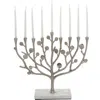 Michael Aram Judaica Botanical Leaf Menorah In Metallic
