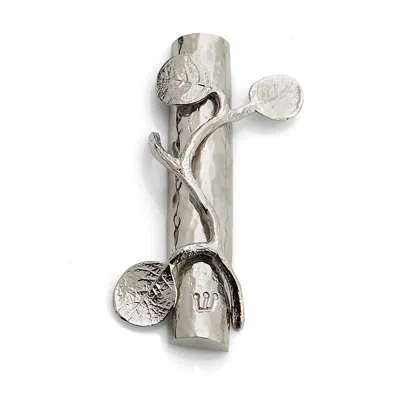 Michael Aram Botanical Leaf Mezuzah In Metallic