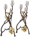 Michael Aram Butterfly Gingko 2-pc. Candle Holder Set In Multi