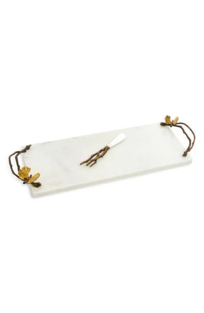Michael Aram Butterfly Gingko Cheese Board & Spreader Set In White